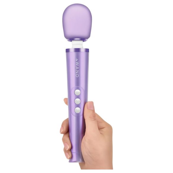 Le Wand Petite - vibrator masaj reîncărcabil exclusivist - mov