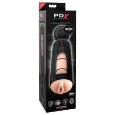 PDX Elite - dispozitiv masturbator cu vibrații - negru