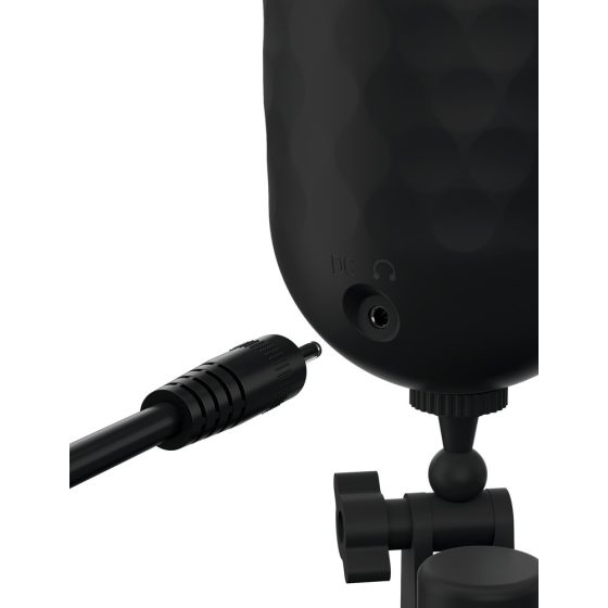 PDX Elite Mega Milker - masturbator pentru păsărici cu cap de penis cu vibrații (negru)