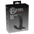 Rebel - vibrator masaj prostată cu bile rotative - silicon negru