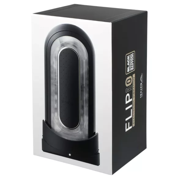 TENGA Flip Zero - masturbator cu vibrații - negru