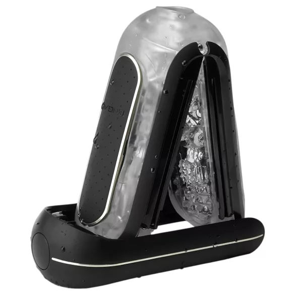 TENGA Flip Zero - masturbator cu vibrații - negru