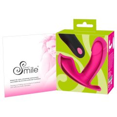   SMILE Panty - vibrator reîncărcabil, cu control radio, pentru fixare (roz)