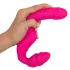 You2Toys - Double2Teaser - vibrator cu prindere fără chingi (roz)