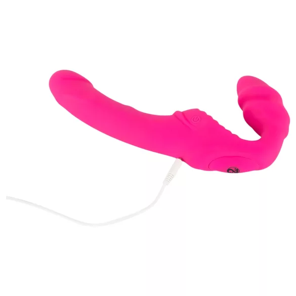 You2Toys - Double2Teaser - vibrator cu prindere fără chingi (roz)