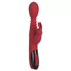   You2Toys Massager - vibrator pentru punctul G cu mișcări de împingere și rotație, cu încălzire (roșu)