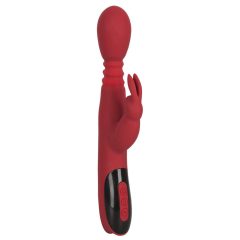   You2Toys Massager - vibrator cu împingere și rotire, cu încălzire pentru punctul G (roșu)