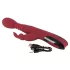 You2Toys Massager - vibrator pentru punctul G cu mișcări de împingere și rotație, cu încălzire (roșu)