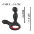 You2Toys - vibrator prostată rotativ cu încălzire - silicon negru