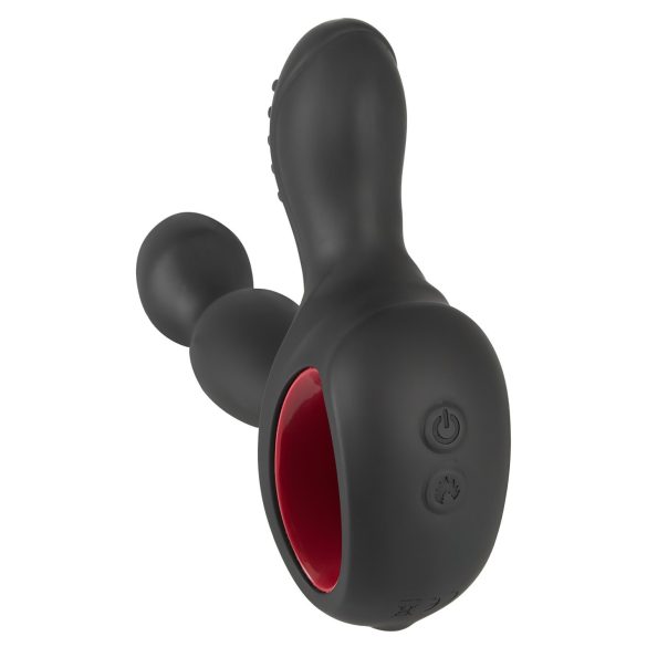 You2Toys - vibrator prostată rotativ cu încălzire - silicon negru