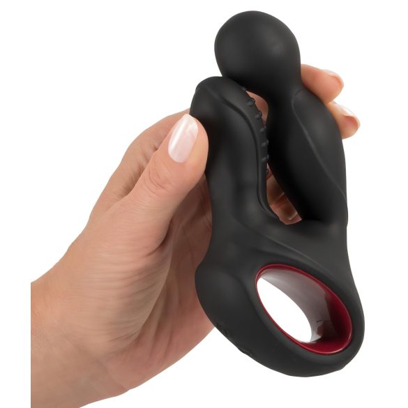 You2Toys - vibrator prostată rotativ cu încălzire - silicon negru