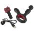 You2Toys - vibrator prostată rotativ cu încălzire - silicon negru