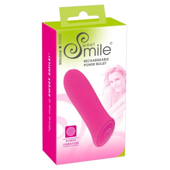 SMILE Power Bullett - vibrator mic, extra puternic cu acumulator (roz)