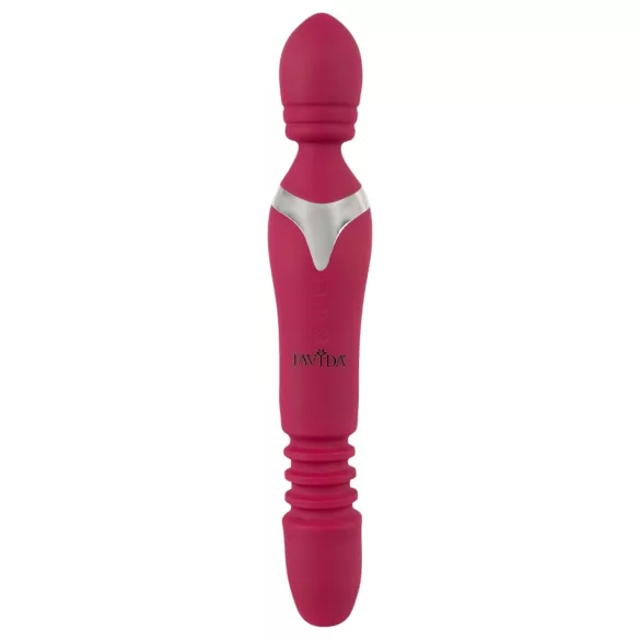 Javida Thrusting - vibrator masaj 3 în 1 - roșu