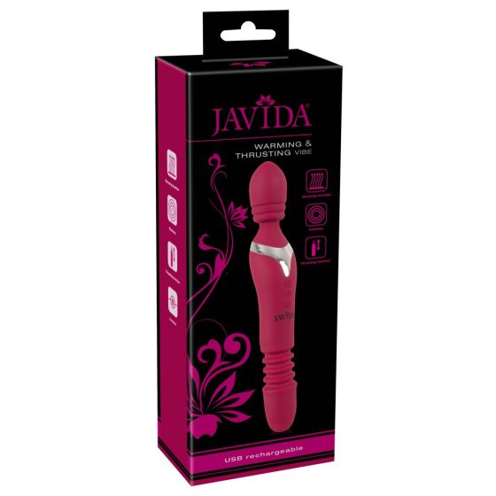 Javida Thrusting - Vibrator masaj 3in1 (rosu)