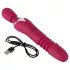 Javida Thrusting - vibrator masaj 3 în 1 - roșu
