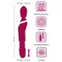 Javida Thrusting - vibrator masaj 3 în 1 (roșu)