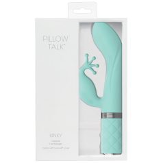   Pillow Talk Kinky - vibrator G-punct turcoaz, 2 motoare, reîncărcabil