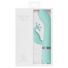   Pillow Talk Kinky - vibrator punct G cu acumulator, cu 2 motoare (turcoaz)