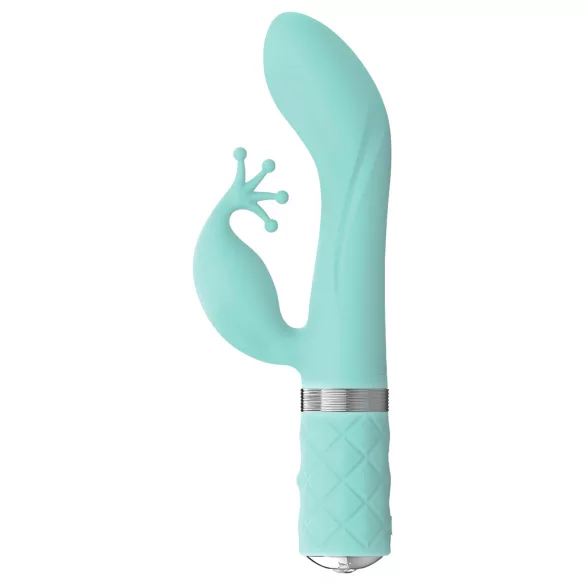 Pillow Talk Kinky - vibrator punct G cu acumulator, cu 2 motoare (turcoaz)