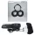 HOT Octopuss JETT - vibrator gland penis cu 2 motoare - negru