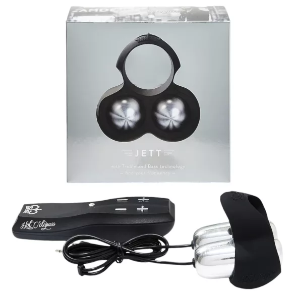 HOT Octopuss JETT - vibrator gland penis cu 2 motoare - negru