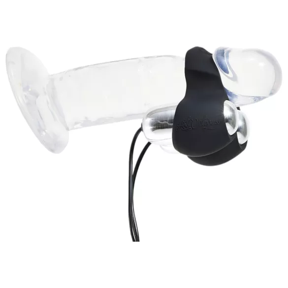 HOT Octopuss JETT - vibrator gland penis cu 2 motoare - negru