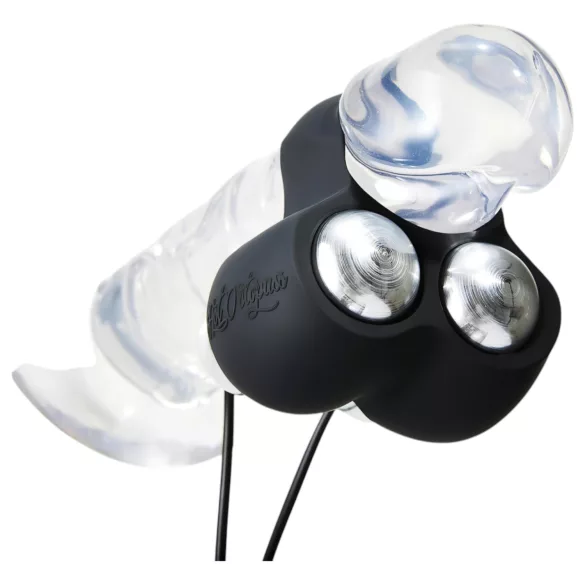 HOT Octopuss JETT - vibrator gland penis cu 2 motoare - negru