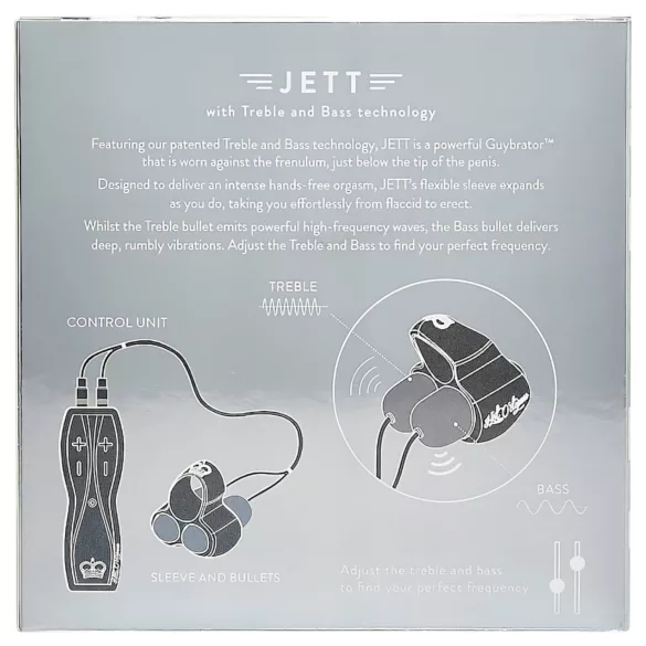 HOT Octopuss JETT - vibrator gland penis cu 2 motoare - negru