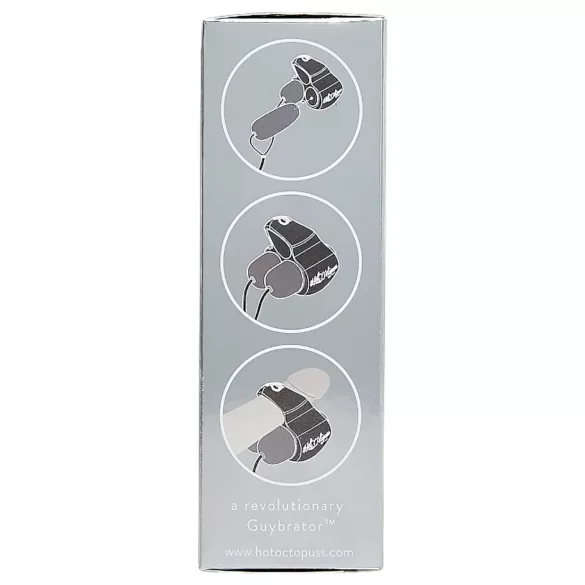 HOT Octopuss JETT - vibrator gland penis cu 2 motoare - negru