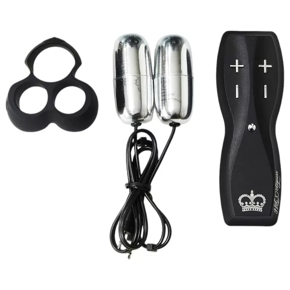 HOT Octopuss JETT - vibrator gland penis cu 2 motoare - negru