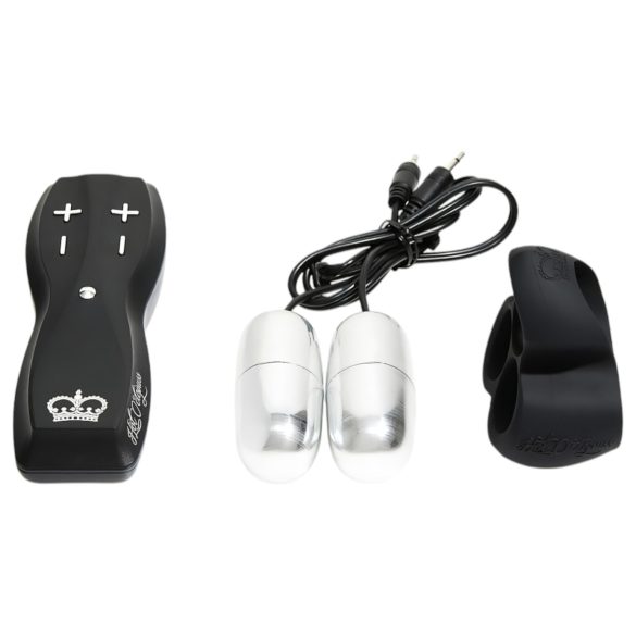 HOT Octopuss JETT - Vibrator pentru gland cu 2 motoare (negru)