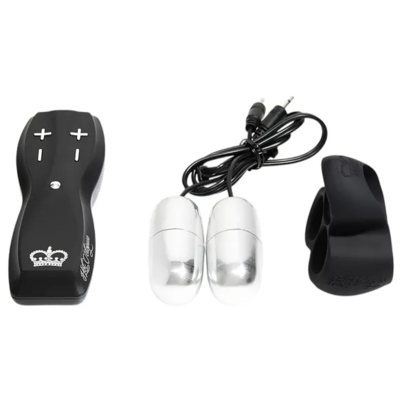HOT Octopuss JETT - vibrator gland penis cu 2 motoare - negru