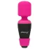 PalmPower - mini vibrator de masaj tip wand - roz-negru