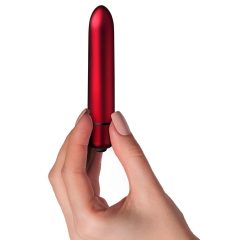 Scarlet Velvet - mini vibrator ruj (10 ritmuri) - roșu
