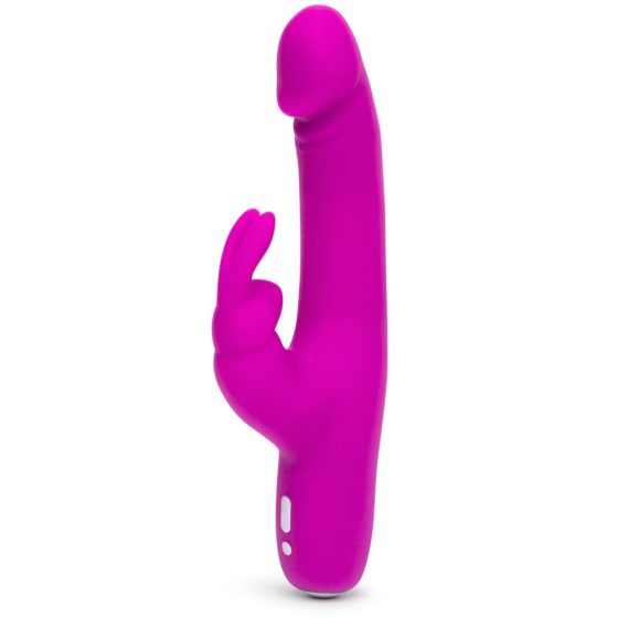Happyrabbit Realistic Slim - vibrator rezistent la apă, reîncărcabil cu baghetă (violet)