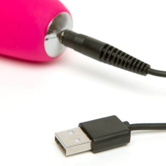 Happyrabbit Curve Slim - vibrator pentru clitoris rezistent la apă, alimentat de baterii (roz)