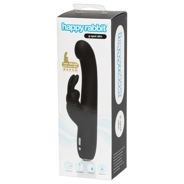 Happyrabbit - Vibrator punctul G slim - negru