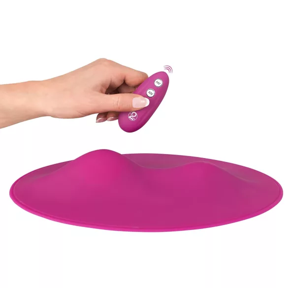 VibePad - pernă vibrator cu 2 motoare și telecomandă - mov
