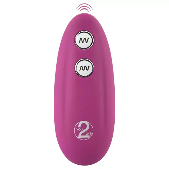 VibePad - pernă vibrator cu 2 motoare și telecomandă - mov