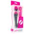 PalmPower Wand - vibrator masaj cu powerbank - roz-gri