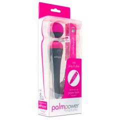   PalmPower Wand - Vibrator de masaj cu USB și powerbank (roz-gri)