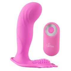   SMILE Chiloții G-Spot - vibrator atașabil pe baterie, cu radio (roz)