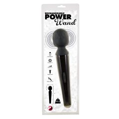 You2Toys Power Wand - vibrator de masaj cu baterie (negru)
