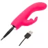 Happyrabbit - vibrator rabbit mini cu acumulator - silicon roz