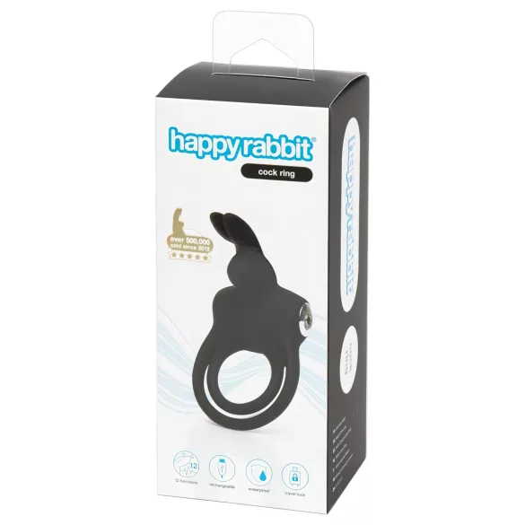 Happyrabbit - inel pentru penis și testicule