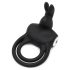 Happyrabbit Cock - inel rezistent la apă pentru penis și testicule, reîncărcabil (negru)