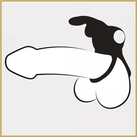 Happyrabbit - inel pentru penis și testicule