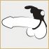 Happyrabbit Cock - inel rezistent la apă pentru penis și testicule, reîncărcabil (negru)
