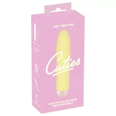  Cuties Mini Yellow - vibrator reîncărcabil din silicon (galben)